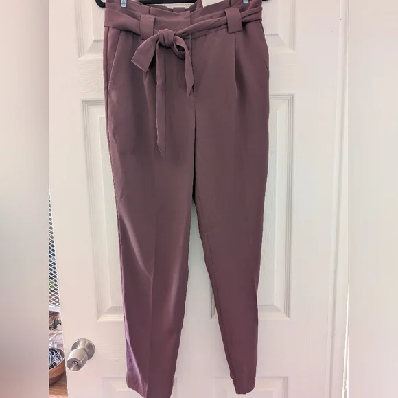 Express High-rise Paper Bag Ankle Pant - Picture 2 of 5